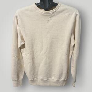 Samurai Co Double V Gusset Sweatshirt Natural Cotton Mens Size L Made In Japan